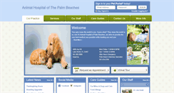 Desktop Screenshot of animalhospitalofthepalmbeaches.com